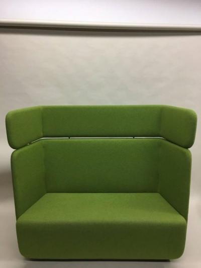 Scandinavian Mid Century Modern Moss Green Sofa or Settee