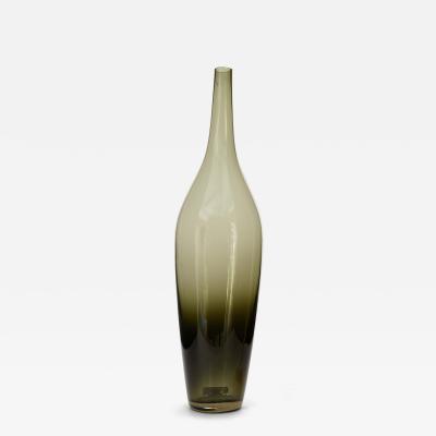 Scandinavian Mid Century Ombre Gray Glass Vase