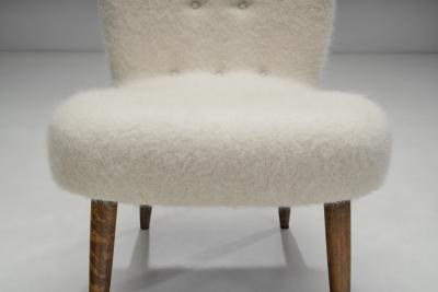 Scandinavian Mid Century Pair of Easy Chairs Scandinavia ca 1950s