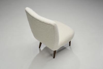 Scandinavian Mid Century Pair of Easy Chairs Scandinavia ca 1950s