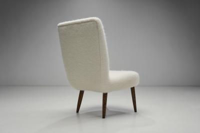 Scandinavian Mid Century Pair of Easy Chairs Scandinavia ca 1950s