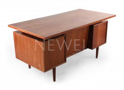 Scandinavian Mid Century Teak Wood Desk