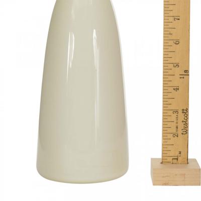 Scandinavian Mid Century White Glass Bud Vase