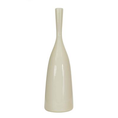 Scandinavian Mid Century White Glass Bud Vase