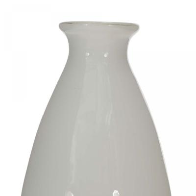 Scandinavian Mid Century White Glass Bud Vase