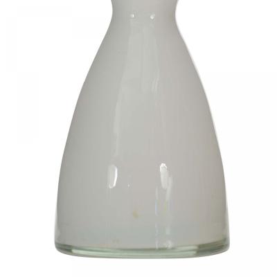 Scandinavian Mid Century White Glass Bud Vase