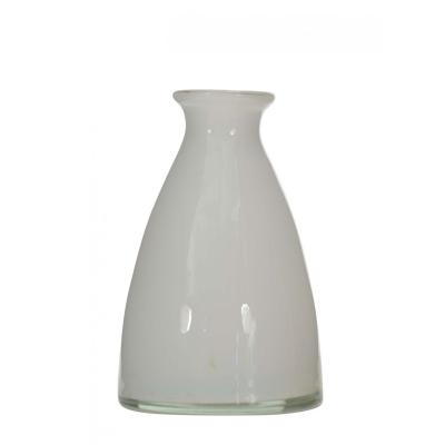 Scandinavian Mid Century White Glass Bud Vase