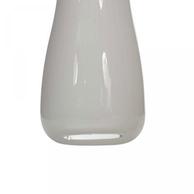 Scandinavian Mid Century White Glass Vase