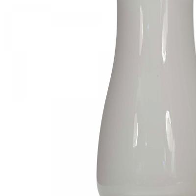 Scandinavian Mid Century White Glass Vase