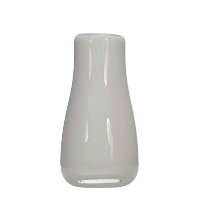 Scandinavian Mid Century White Glass Vase