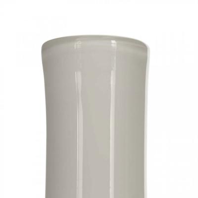 Scandinavian Mid Century White Glass Vase