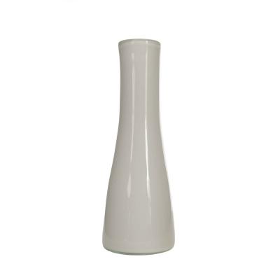 Scandinavian Mid Century White Glass Vase