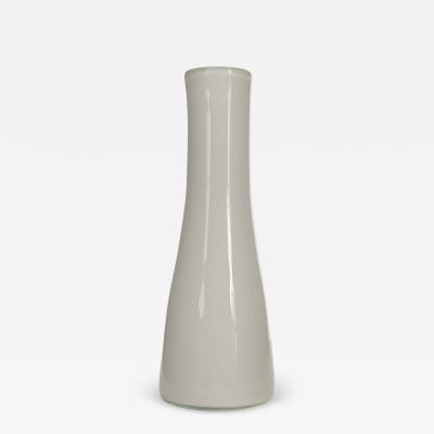 Scandinavian Mid Century White Glass Vase