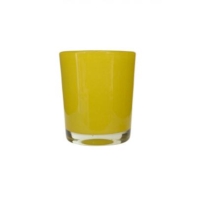 Scandinavian Mid Century Yellow Glass Vase