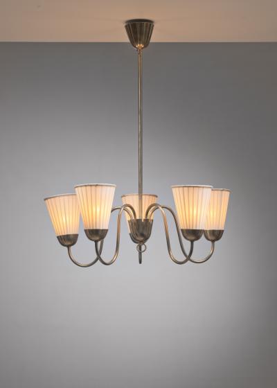 Scandinavian Modern 5 arm chandelier