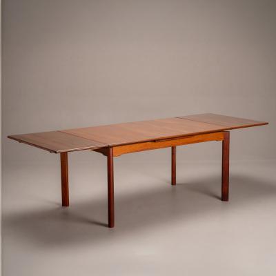 Scandinavian Modern Danish Teak Extendable Dining Table