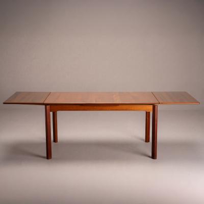 Scandinavian Modern Danish Teak Extendable Dining Table