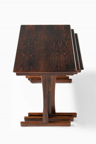 Scandinavian Modern Nesting Tables in Rosewood 1950s