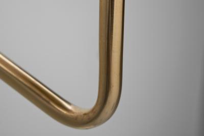 Scandinavian Modern Opal Glass and Brass Wall Lamp Sweden ca 1950s