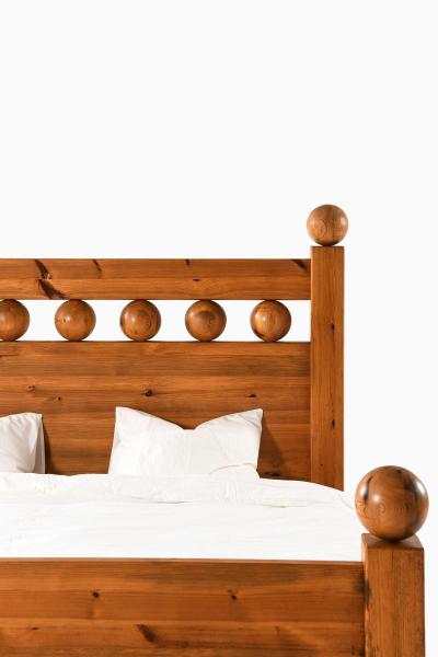 Scandinavian Modern Pine Bed Frame 1970s