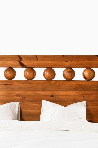 Scandinavian Modern Pine Bed Frame 1970s