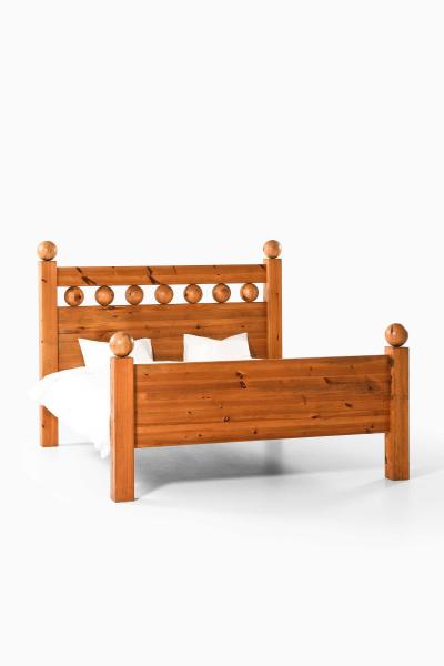 Scandinavian Modern Pine Bed Frame 1970s