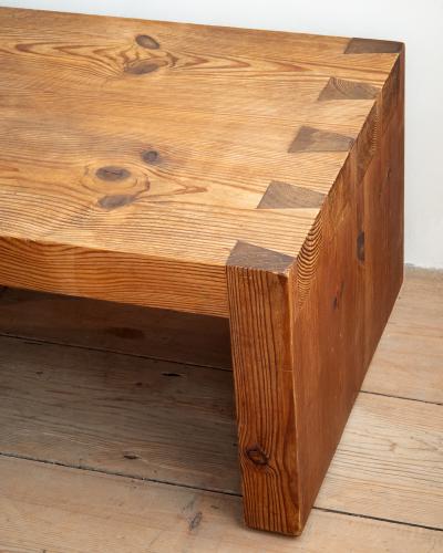 Scandinavian Modern Pine Bench