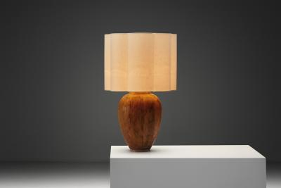 Scandinavian Modern Pine Table Lamp Scandinavia 1950s
