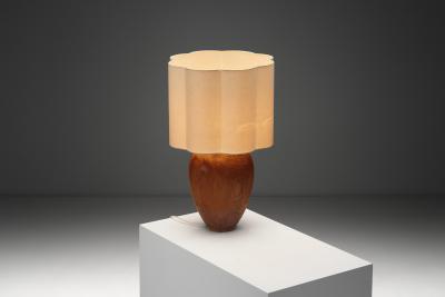 Scandinavian Modern Pine Table Lamp Scandinavia 1950s