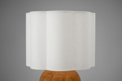 Scandinavian Modern Pine Table Lamp Scandinavia 1950s