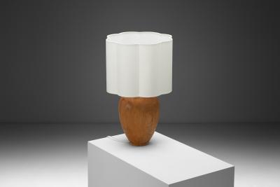 Scandinavian Modern Pine Table Lamp Scandinavia 1950s
