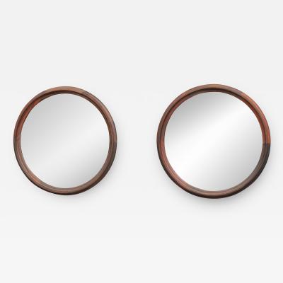 Scandinavian Modern Rosewood Wall Mirrors