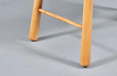 Scandinavian Modern Sheepskin Stool