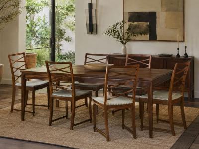 Scandinavian Modern Six Dining Chairs Beech Fabric Scandinavia 1900s
