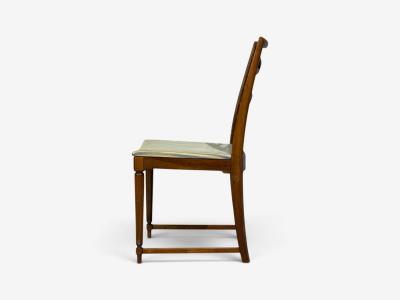 Scandinavian Modern Six Dining Chairs Beech Fabric Scandinavia 1900s
