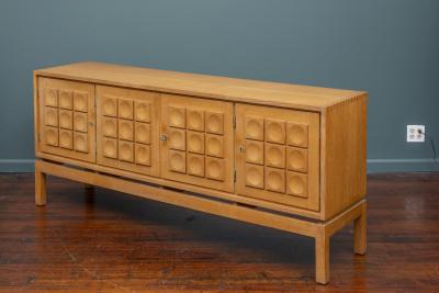 Scandinavian Modern Solid Oak Credenza or Cabinet