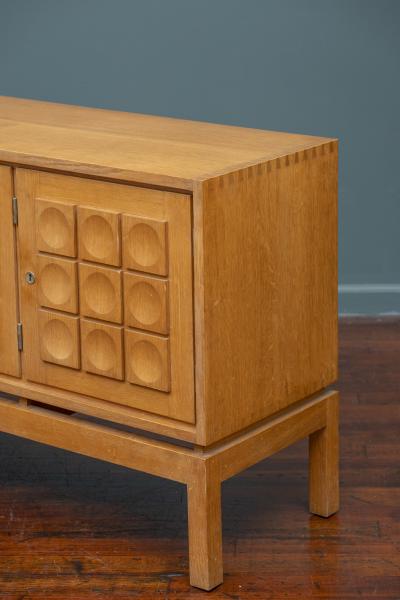 Scandinavian Modern Solid Oak Credenza or Cabinet