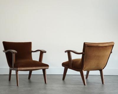 Scandinavian Modern Teak Lounge Chairs Denmark C 1960s