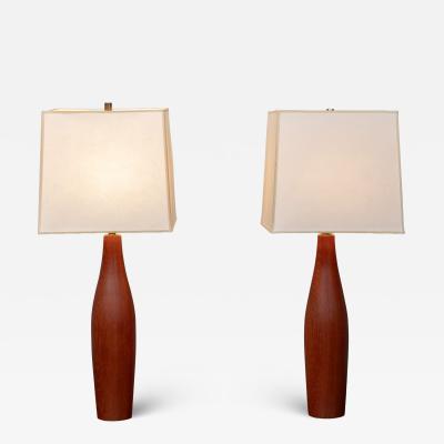 Scandinavian Modern Teak Table Lamps