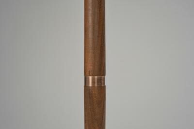 Scandinavian Modern Wood Floor Lamp with Tripod Base Scandinavia 1950s
