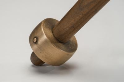 Scandinavian Modern Wood Floor Lamp with Tripod Base Scandinavia 1950s