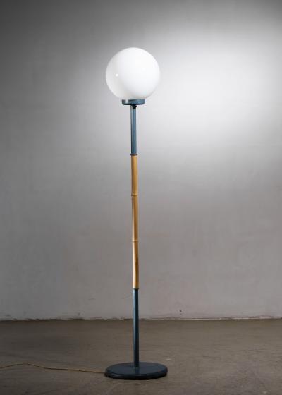 Scandinavian Modern bamboo floor lamp
