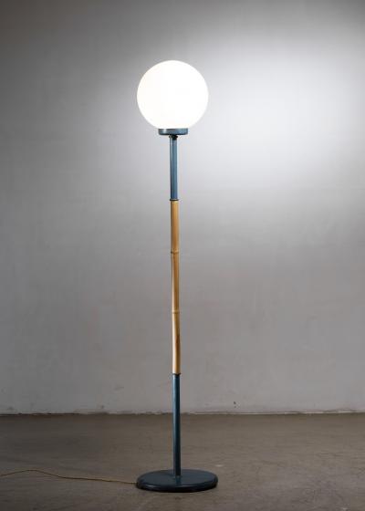 Scandinavian Modern bamboo floor lamp