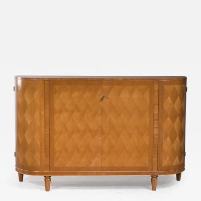 Scandinavian Modern cabinet with diamond pattern