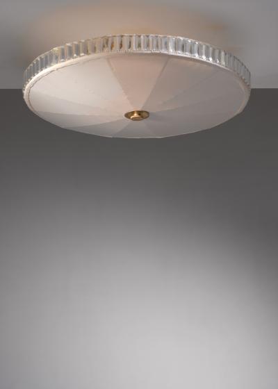 Scandinavian Modern fabric flush mount
