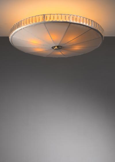 Scandinavian Modern fabric flush mount