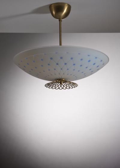 Scandinavian Modern frosted glass pendant