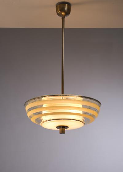 Scandinavian Modern glass pendant