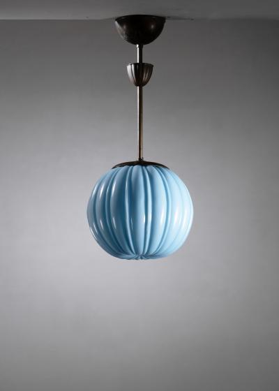 Scandinavian Modern glass pendant
