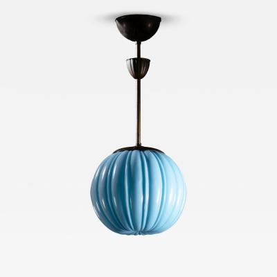 Scandinavian Modern glass pendant